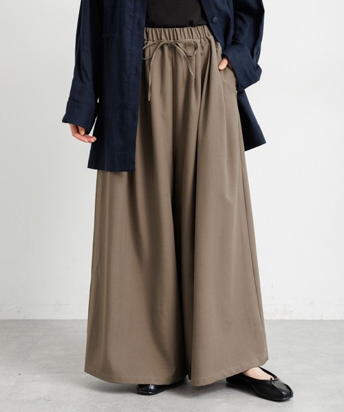 studio CLIP（スタディオクリップ）の「ウエストドロストスカーチョ（その他パンツ・レディース・モカ/ネイビー/ブラック・FREE）」の17枚目の写真
