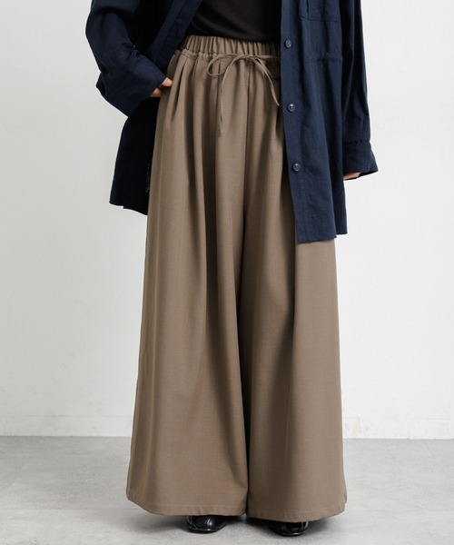 studio CLIP（スタディオクリップ）の「ウエストドロストスカーチョ（その他パンツ・レディース・モカ/ネイビー/ブラック・FREE）」の18枚目の写真