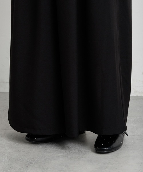 studio CLIP（スタディオクリップ）の「ウエストドロストスカーチョ（その他パンツ・レディース・モカ/ネイビー/ブラック・FREE）」の4枚目の写真