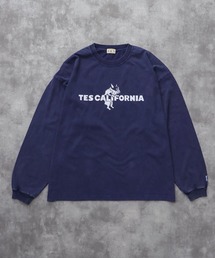 TES CALIFORNIA LOGO PIGMENT LONG SLEEVE BIG T-SHIRT / ロンT