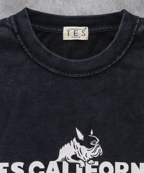 The Endless Summer(エンドレスサマー)の「TES CALIFORNIA LOGO PIGMENT LONG SLEEVE BIG T-SHIRT / ロンT(Tシャツ/カットソー・メンズ・グリーン/ネイビー/ブラック/サックスブルー・SMALL/MEDIUM/LARGE/X-LARGE)」の7枚目の写真