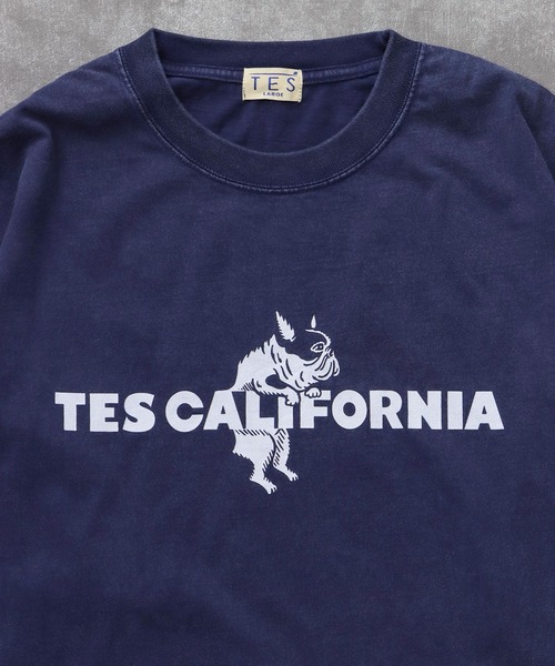 The Endless Summer(エンドレスサマー)の「TES CALIFORNIA LOGO PIGMENT LONG SLEEVE BIG T-SHIRT / ロンT(Tシャツ/カットソー・メンズ・グリーン/ネイビー/ブラック/サックスブルー・SMALL/MEDIUM/LARGE/X-LARGE)」の16枚目の写真