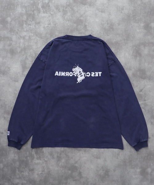 The Endless Summer(エンドレスサマー)の「TES CALIFORNIA LOGO PIGMENT LONG SLEEVE BIG T-SHIRT / ロンT(Tシャツ/カットソー・メンズ・グリーン/ネイビー/ブラック/サックスブルー・SMALL/MEDIUM/LARGE/X-LARGE)」の19枚目の写真
