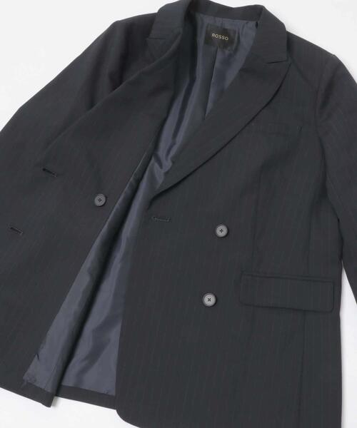 URBAN RESEARCH ROSSO WOMEN(アーバンリサーチ ロッソ)の「ウール混防シワテーラードジャケット(その他アウター・レディース・グレー/ネイビー・38/36)」の8枚目の写真