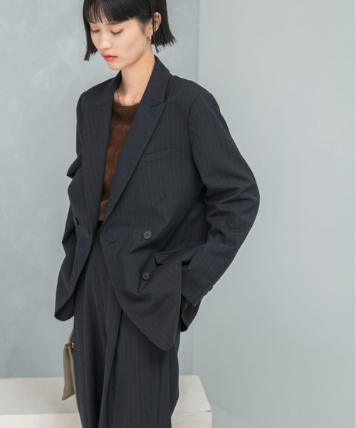 【セール】ウール混防シワテーラードジャケット（その他アウター）｜URBAN RESEARCH ROSSO WOMEN（アーバンリサーチ ロッソ ...