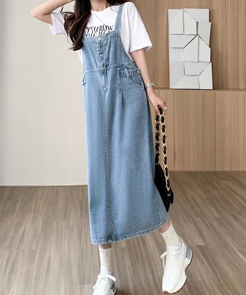 Dior サロペット デニム ワンピース 23区 【RED CARD TOKYO×23区】デニム サロペット ワンピース