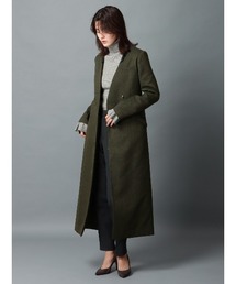 CIS.（シス）の「CIS． デュアルスタイルコートドレス ウォッシャブル ヘリンボーンツイード（ワンピース）」