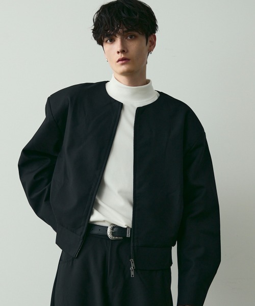 ☆ NO ID. ノーアイディ アラベスク ノーカラー ジップアップジャケット ☆ NO ID. ノーアイディ アラベスク ノーカラー ジップアップ
