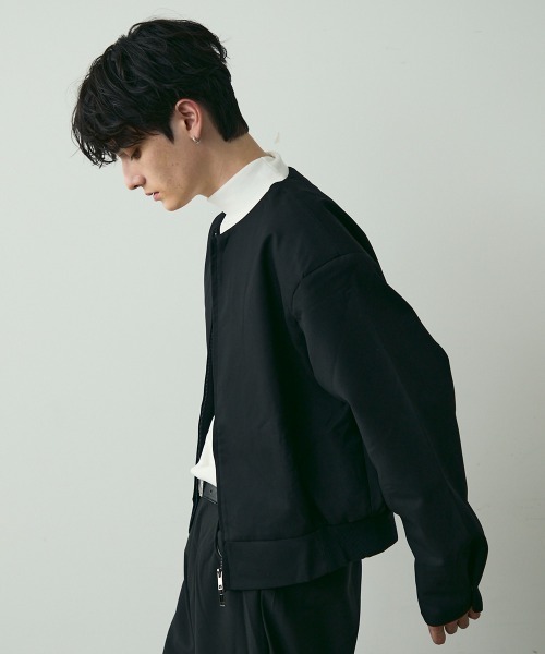 ❤️専用【極美品】アルベロベロ　ノーカラージャケット ブタさん ジップ　ブルゾン No-Collar Zip Blouson / ノーカラージップブルゾン（ノーカラー