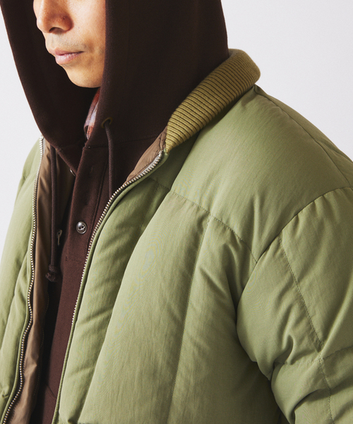 NANGA（ナンガ）の「NANGA / ナンガ 別注 リブ ダウンジャケット（ダウンジャケット/コート・メンズ・エメラルドブルー/ブラック/サファリグリーン・LARGE/MEDIUM）」の8枚目の写真