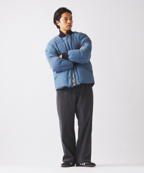 NANGA（ナンガ）の「NANGA / ナンガ 別注 リブ ダウンジャケット（ダウンジャケット/コート・メンズ・エメラルドブルー/ブラック/サファリグリーン・LARGE/MEDIUM）」の14枚目の写真