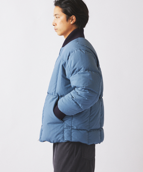 NANGA（ナンガ）の「NANGA / ナンガ 別注 リブ ダウンジャケット（ダウンジャケット/コート・メンズ・エメラルドブルー/ブラック/サファリグリーン・LARGE/MEDIUM）」の16枚目の写真