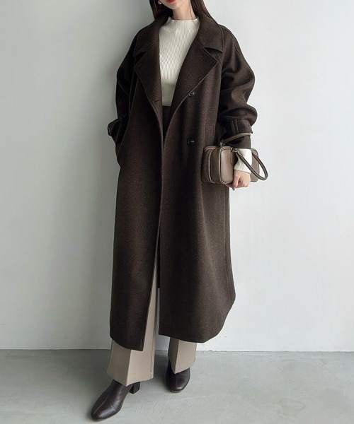 Meili　コート3点 セール】3wayカラーロングコート（ステンカラーコート）｜Meiru