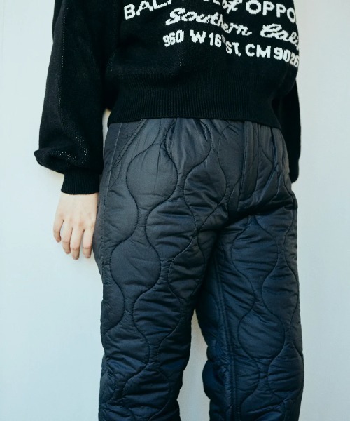 RVCA(ルーカ)の「【RVCA/ルーカ】23AW Quiltted pants/ナイロンキルティングパンツ(その他パンツ・レディース・ブラック/ホワイト・MEDIUM/SMALL)」の10枚目の写真