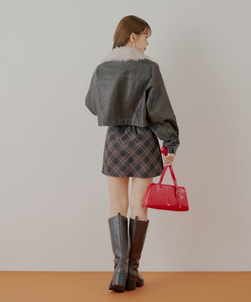 新品未使用✩EMBA✩ウィーゼルミンク✩リバーシブル✩ファーコート✩柔らか軽い ノーカラー パイピング コート レディース 春 スプリングコート