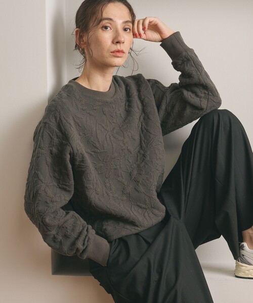 ボタニカルジャガード プルオーバー（Tシャツ/カットソー