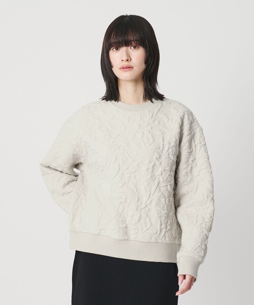 BEAUTY&YOUTH UNITED ARROWS（ビューティーアンドユースユナイテッドアローズ）の「ボタニカルジャガード プルオーバー（Tシャツ/カットソー・レディース・ブラック/ダークグレー/オフホワイト/ライム・FREE）」の15枚目の写真