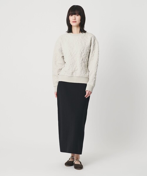 BEAUTY&YOUTH UNITED ARROWS（ビューティーアンドユースユナイテッドアローズ）の「ボタニカルジャガード プルオーバー（Tシャツ/カットソー・レディース・ブラック/ダークグレー/オフホワイト/ライム・FREE）」の16枚目の写真