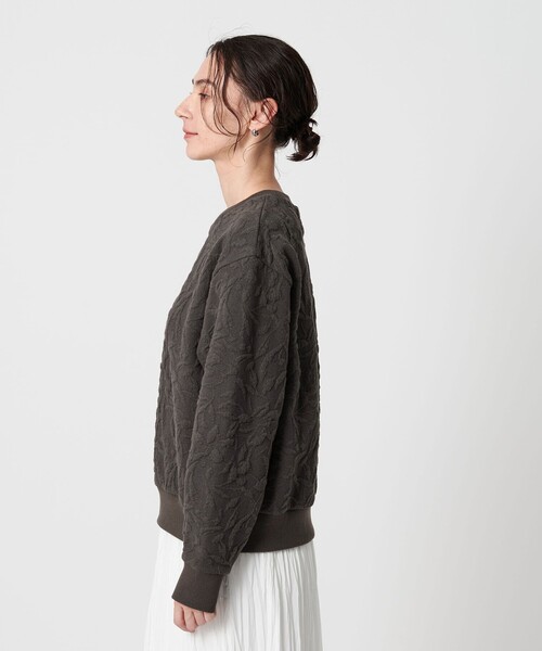 BEAUTY&YOUTH UNITED ARROWS（ビューティーアンドユースユナイテッドアローズ）の「ボタニカルジャガード プルオーバー（Tシャツ/カットソー・レディース・ブラック/ダークグレー/オフホワイト/ライム・FREE）」の20枚目の写真