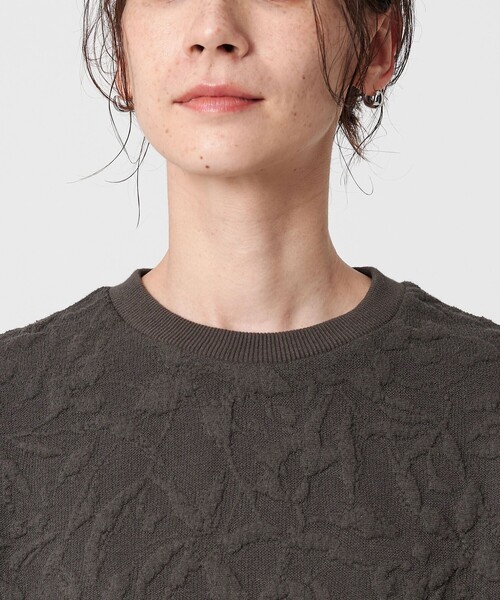 BEAUTY&YOUTH UNITED ARROWS（ビューティーアンドユースユナイテッドアローズ）の「ボタニカルジャガード プルオーバー（Tシャツ/カットソー・レディース・ブラック/ダークグレー/オフホワイト/ライム・FREE）」の22枚目の写真