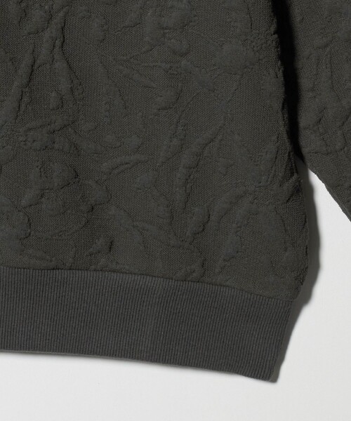 BEAUTY&YOUTH UNITED ARROWS（ビューティーアンドユースユナイテッドアローズ）の「ボタニカルジャガード プルオーバー（Tシャツ/カットソー・レディース・ブラック/ダークグレー/オフホワイト/ライム・FREE）」の7枚目の写真