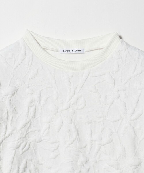 BEAUTY&YOUTH UNITED ARROWS（ビューティーアンドユースユナイテッドアローズ）の「ボタニカルジャガード プルオーバー（Tシャツ/カットソー・レディース・ブラック/ダークグレー/オフホワイト/ライム・FREE）」の12枚目の写真