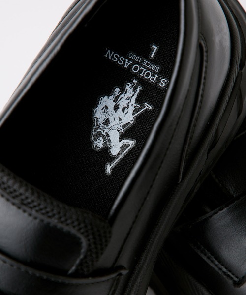 U.S. POLO ASSN.（ユーエスポロアッスン）の「U.S. POLO ASSN. /ユーエスポロアッスン 別注 ボリュームソール コインローファースニーカー（ローファー・レディース・ブラウン/ブラック・25cm/24cm/23cm）」の15枚目の写真