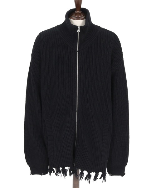 ADAMPATEK/アダムパテック】cotton wool damaged driver's knit