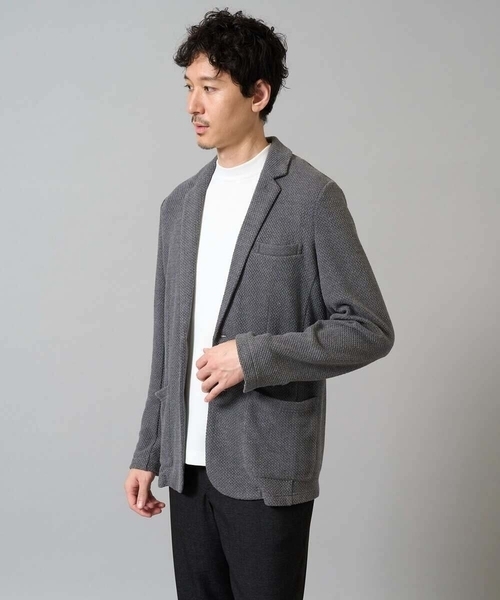 a.v.v（アーヴェヴェ）の「【イージーケア】ポンチモックネックスマートＴシャツ【毛玉になりにくい/洗濯機で洗える】〈ON/OFF SERIES〉（Tシャツ/カットソー・メンズ・ブラック/ホワイト・48/44/46）」の22枚目の写真