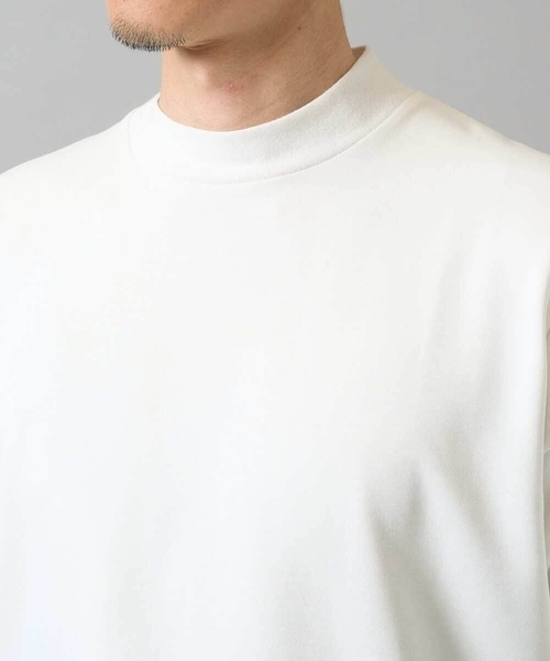 a.v.v（アーヴェヴェ）の「【イージーケア】ポンチモックネックスマートＴシャツ【毛玉になりにくい/洗濯機で洗える】〈ON/OFF SERIES〉（Tシャツ/カットソー・メンズ・ブラック/ホワイト・48/44/46）」の4枚目の写真