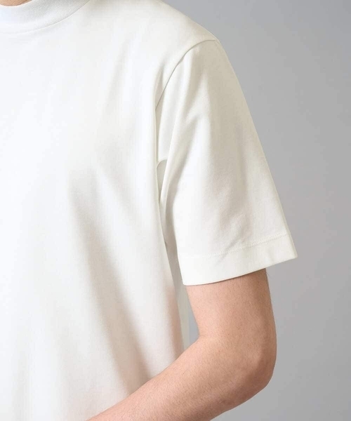 a.v.v（アーヴェヴェ）の「【イージーケア】ポンチモックネックスマートＴシャツ【毛玉になりにくい/洗濯機で洗える】〈ON/OFF SERIES〉（Tシャツ/カットソー・メンズ・ブラック/ホワイト・48/44/46）」の5枚目の写真
