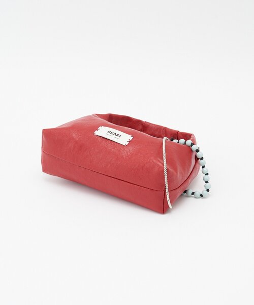 GRAIN（グレイン）の「【GRAIN/グレイン】ビーズチャーム付き2wayハンドバッグ（トートバッグ・レディース・ブラック/レッド/サックスブルー・FREE）」の16枚目の写真