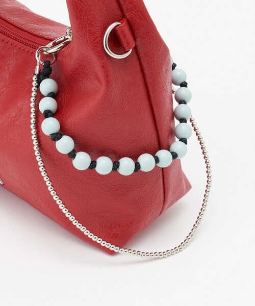 GRAIN（グレイン）の「【GRAIN/グレイン】ビーズチャーム付き2wayハンドバッグ（トートバッグ・レディース・ブラック/レッド/サックスブルー・FREE）」の22枚目の写真