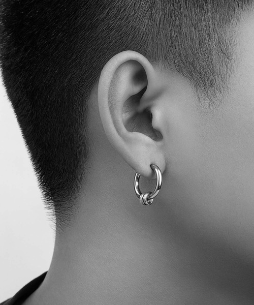 IZU】 シルバー フープピアス メンズ レディース ユニセックス リング