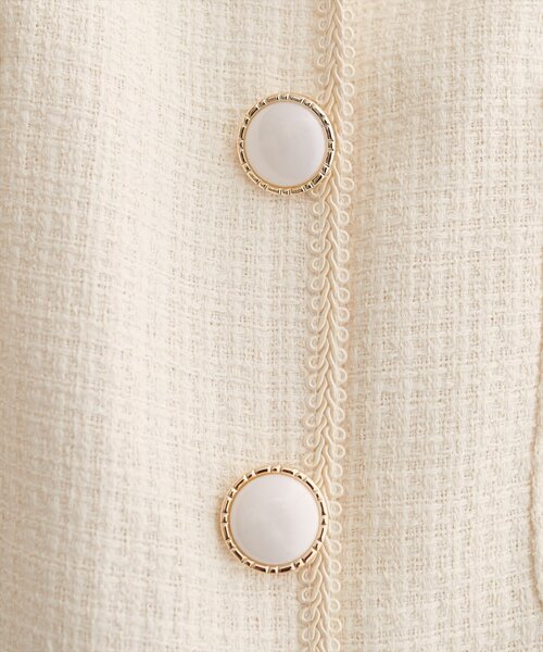 natural couture(ナチュラルクチュール)の「【WEB限定】ブレードテープ使いツイードスカート(スカート・レディース・ブラウン/アイボリー/ブラック/ブルー/チャコールグレー・FREE)」の10枚目の写真