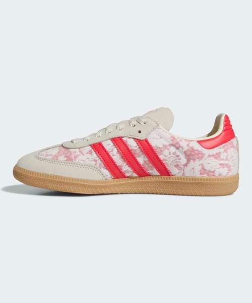 adidas(アディダス)の「サンバ OG × リバティ・ロンドン / Samba OG × Liberty London / アディダスオリジナルス adidas Originals(スニーカー・レディース・ホワイト×レッド・22.0cm/25.0cm/24.5cm/24.0cm/23.5cm/23.0cm/22.5cm/28.0cm/27.5cm/27.0cm/26.5cm/26.0cm/25.5cm)」の6枚目の写真