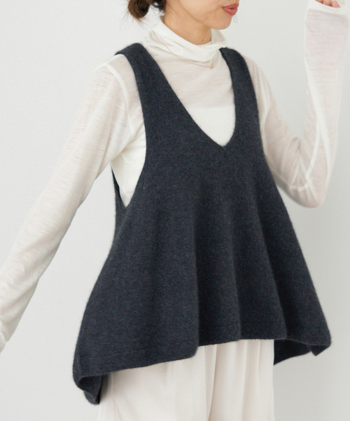 本日特別価格！今期1回着用enrica フレアニットトップス enrica/エンリカ フレアニットトップス（ニット/セーター）｜IENA