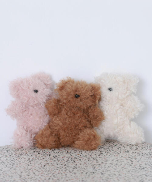 NATURAL BEAUTY BASIC(ナチュラルビューティーベーシック)の「◇プラッシーベアチャーム(チャーム・レディース・ピンク/キャメル/ホワイト・フリ-)」の5枚目の写真