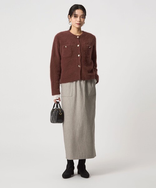 size SHORTあり］ツイードライク スカート マシンウォッシャブル 帯電