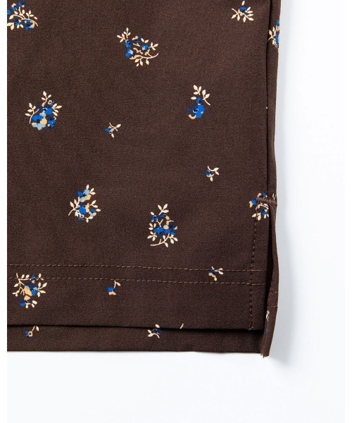 THOUSAND MILE（サウザンドマイル）の「[L's]FRENCH SLEEVE SHIRT & LONG PANTS SET NY/PU PRINT/フレンチスリーブシャツ＆ロングパンツセット プリント（セットアップ・レディース・レオパード/ブラック系その他/ブラウン系その他・FREE）」の6枚目の写真