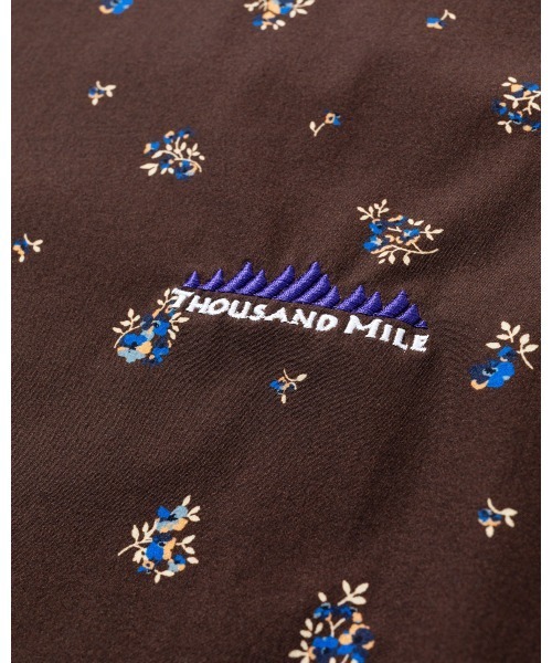 THOUSAND MILE（サウザンドマイル）の「[L's]FRENCH SLEEVE SHIRT & LONG PANTS SET NY/PU PRINT/フレンチスリーブシャツ＆ロングパンツセット プリント（セットアップ・レディース・レオパード/ブラック系その他/ブラウン系その他・FREE）」の5枚目の写真