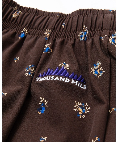 THOUSAND MILE（サウザンドマイル）の「[L's]FRENCH SLEEVE SHIRT & LONG PANTS SET NY/PU PRINT/フレンチスリーブシャツ＆ロングパンツセット プリント（セットアップ・レディース・レオパード/ブラック系その他/ブラウン系その他・FREE）」の9枚目の写真