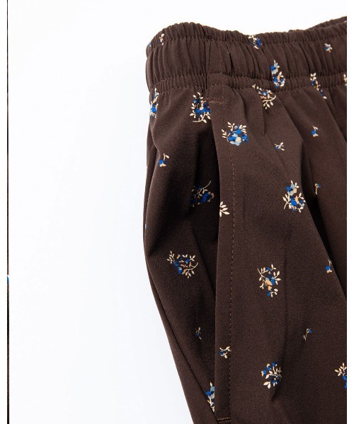 THOUSAND MILE（サウザンドマイル）の「[L's]FRENCH SLEEVE SHIRT & LONG PANTS SET NY/PU PRINT/フレンチスリーブシャツ＆ロングパンツセット プリント（セットアップ・レディース・レオパード/ブラック系その他/ブラウン系その他・FREE）」の8枚目の写真
