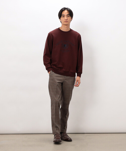 COMME CA ISM（コムサイズム）の「【スマートベーシックパンツ】両面起毛ストレッチツイル チェック  テーパードスラックス（スラックス・メンズ・チャコール/ブラウン・X-LARGE/LARGE/MEDIUM/SMALL）」の21枚目の写真