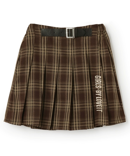 by LOVEiT（バイラビット）の「飾りベルトプリーツスカート（スカート・キッズ・ダークブラウン/グレー/ブルー・140cm/130cm/120cm/160cm/150cm）」の12枚目の写真