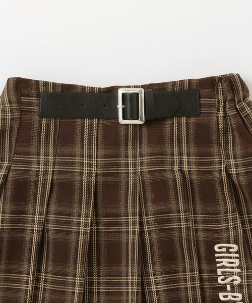 by LOVEiT（バイラビット）の「飾りベルトプリーツスカート（スカート・キッズ・ダークブラウン/グレー/ブルー・140cm/130cm/120cm/160cm/150cm）」の14枚目の写真