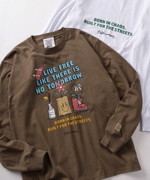 SlashDate（スラッシュデイト）の「【75】【Philip Lumbang/フィリップ・ランバン】グラフィックプリント ロングスリーブTシャツ（Tシャツ/カットソー・レディース）」