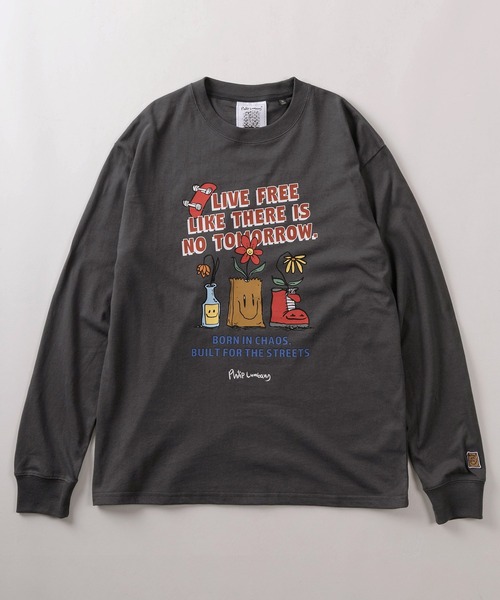 Philip Lumbang(フィリップランバン)の「【75】【Philip Lumbang/フィリップ・ランバン】グラフィックプリント ロングスリーブTシャツ(Tシャツ/カットソー・メンズ・ホワイト/ブラウン/ブラック/チャコールグレー/グレー・M/L/XL)」の8枚目の写真