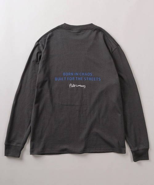 Philip Lumbang(フィリップランバン)の「【75】【Philip Lumbang/フィリップ・ランバン】グラフィックプリント ロングスリーブTシャツ(Tシャツ/カットソー・メンズ・ホワイト/ブラウン/ブラック/チャコールグレー/グレー・M/L/XL)」の7枚目の写真