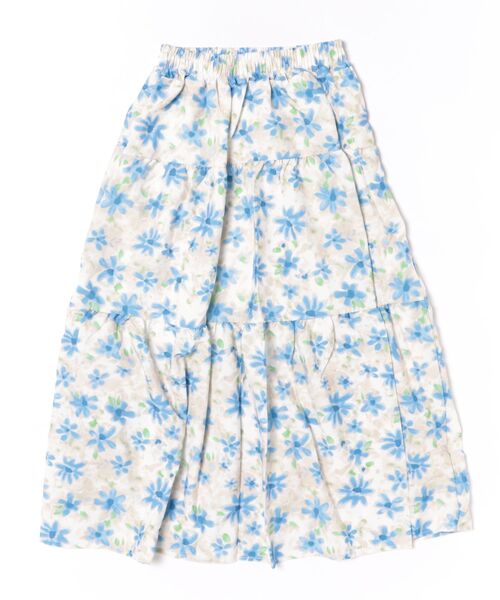 SHOUYO(ショウヨウ)の「花柄ティアードロングスカート/ブルー・ピンク(スカート・レディース・ブルー/ピンク・M)」の14枚目の写真
